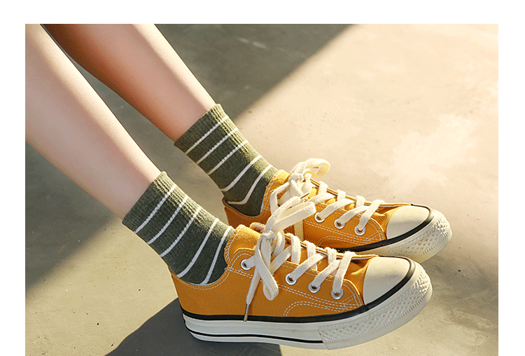 Damskie Bawełniane Skarpety