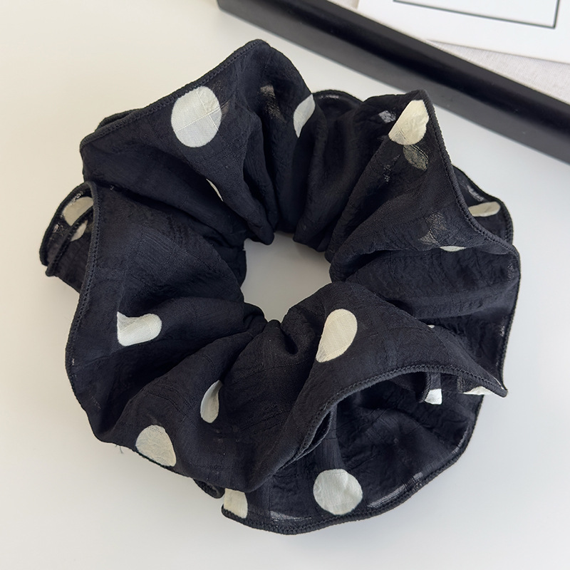 Chiffon Polka Dot Scrunchies