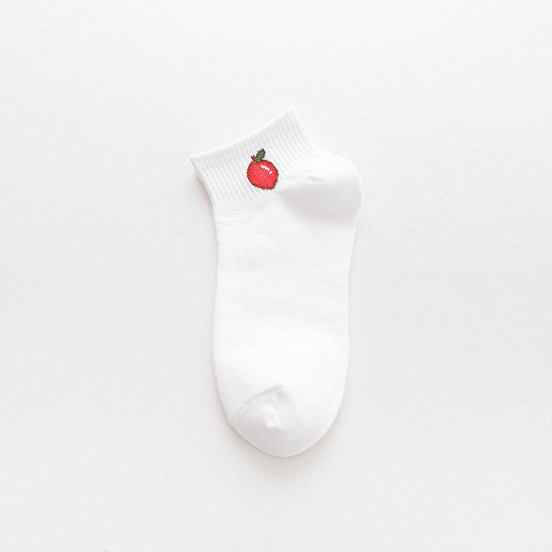 Dames Katoenen No-Show Fruitsokken