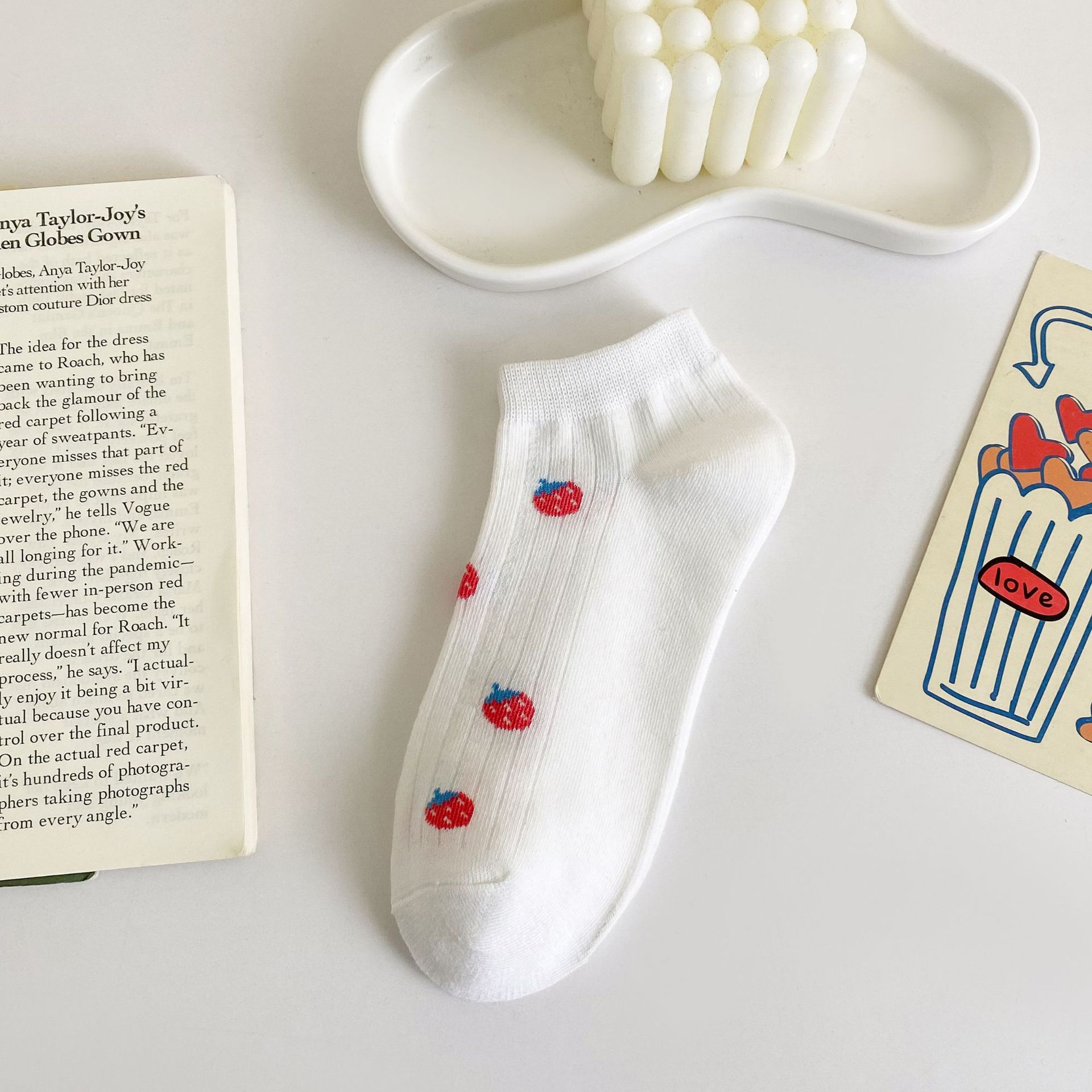 Жіночі бавовняні носки-невидимки