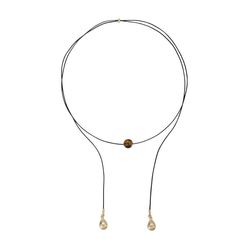 قلادة متعددة الطبقات بتصميم هندسي