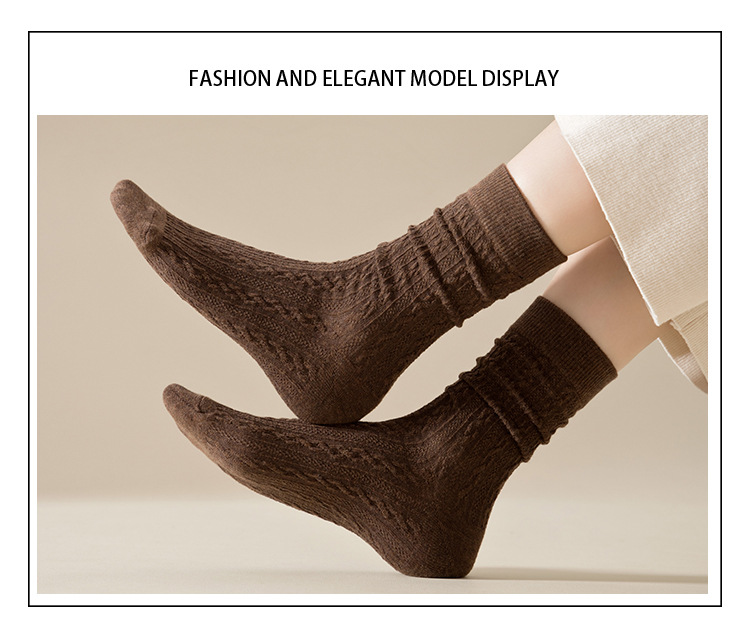 Pletené ponožky do půlky lýtka