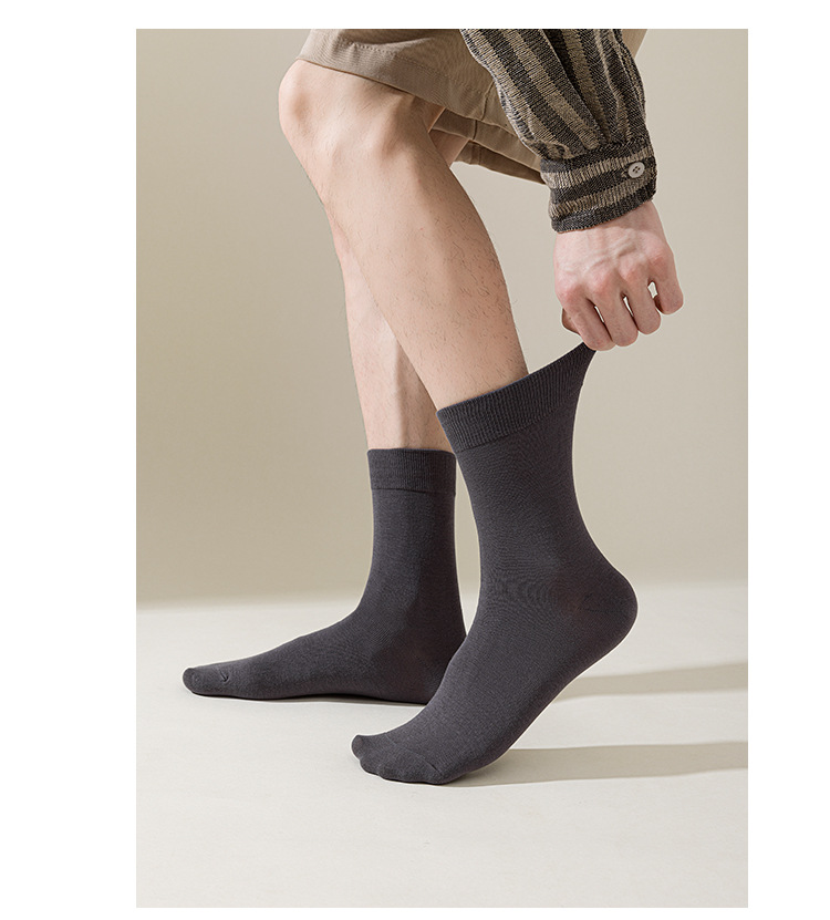 Meias de Algodão Masculinas Meia-Canela