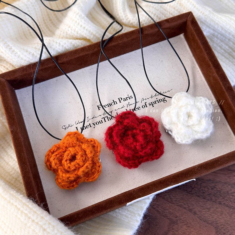 Πλεκτό Λουλούδι Κόσμημα Καθρέφτη