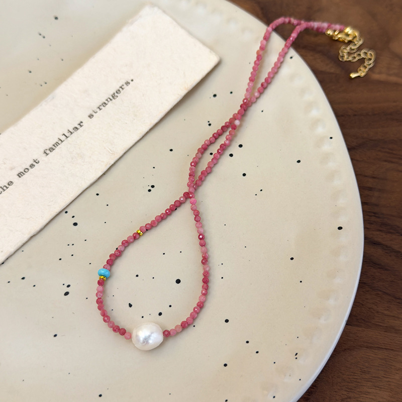 Pearl Beaded Choker Necklace