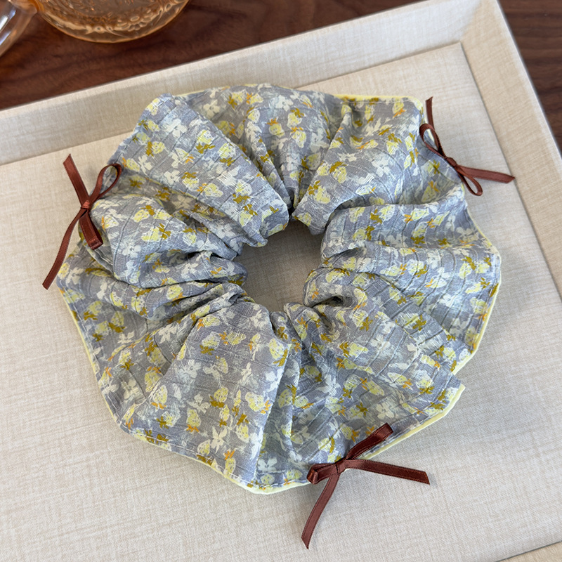 Wintageowe Zielone Kwiatowe Opaski