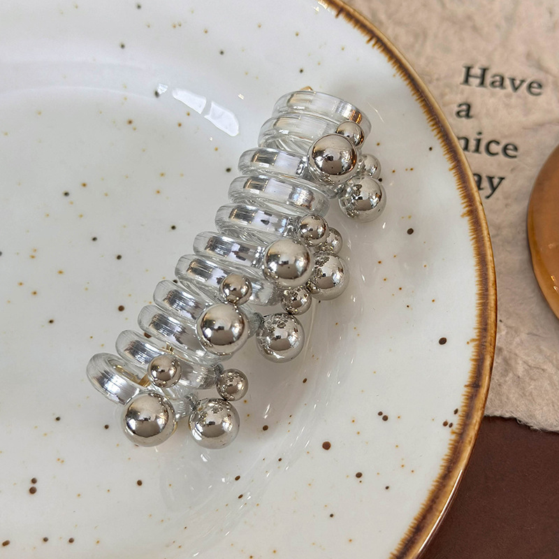 Élastiques à Cheveux Spiralés à Perles