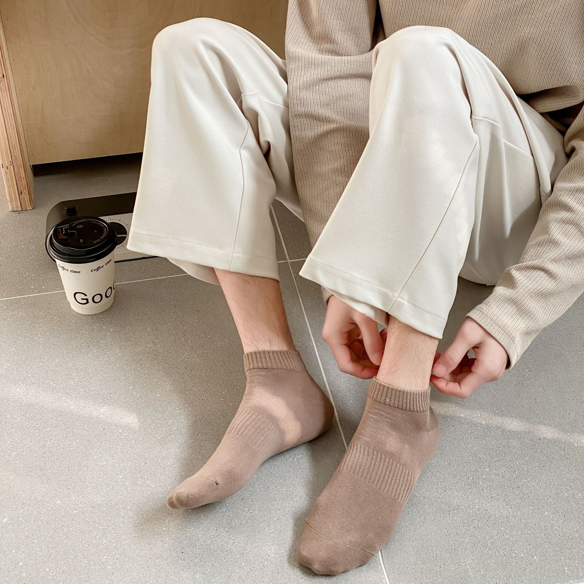 جوارب رجالية قطنية للكاحل