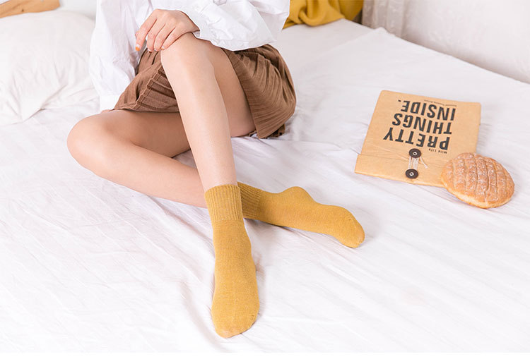 Meias de Algodão Meia Cano para Mulher