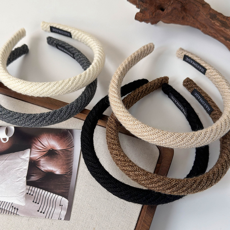 Cinta para el Cabello de Lana Vintage