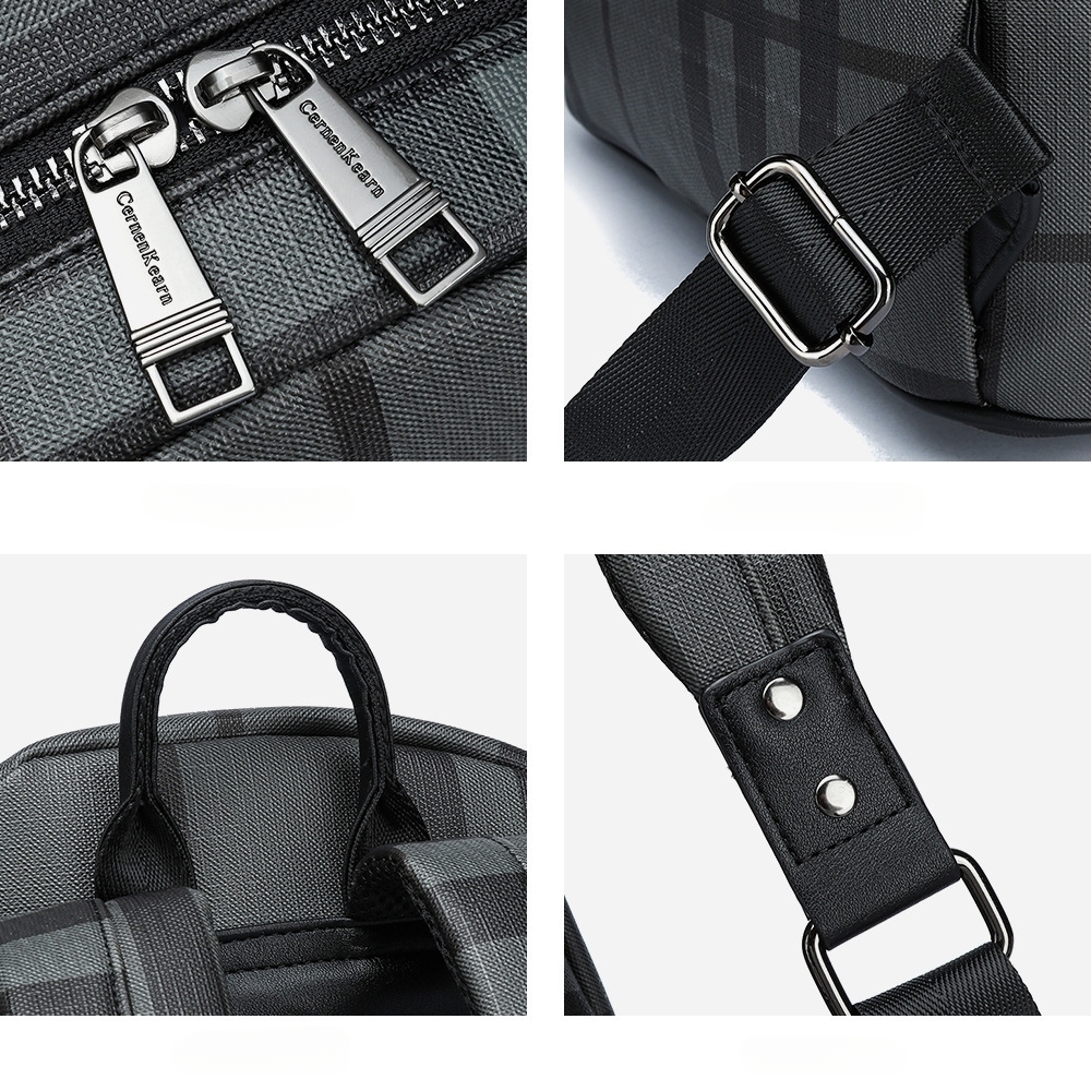 남성 빈티지 미니멀리스트 대용량 방수 노트북 백팩