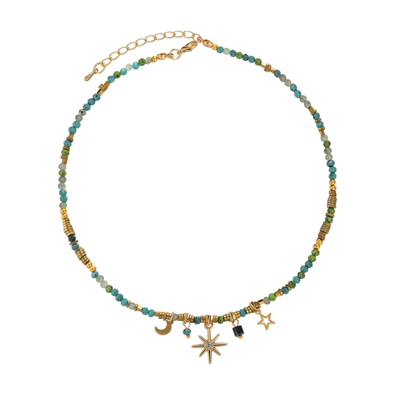 Beaded Sunflower Necklace