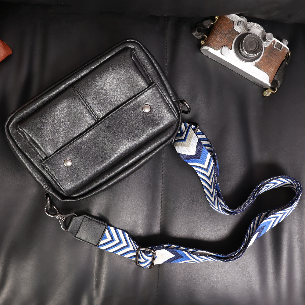 Heren Leren Kruisbodytas