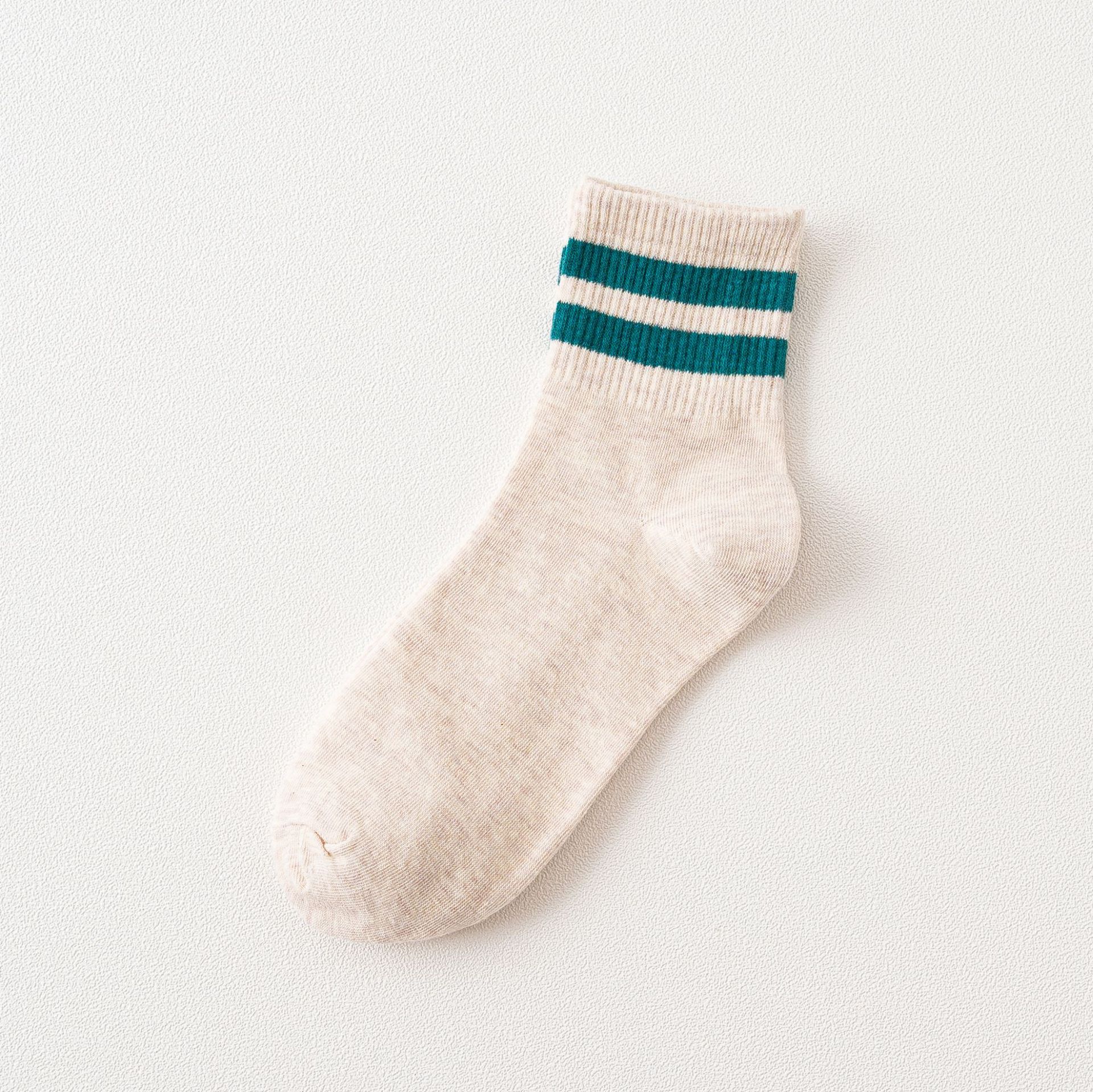 Женские Ребристые Носки с Двумя Полосками