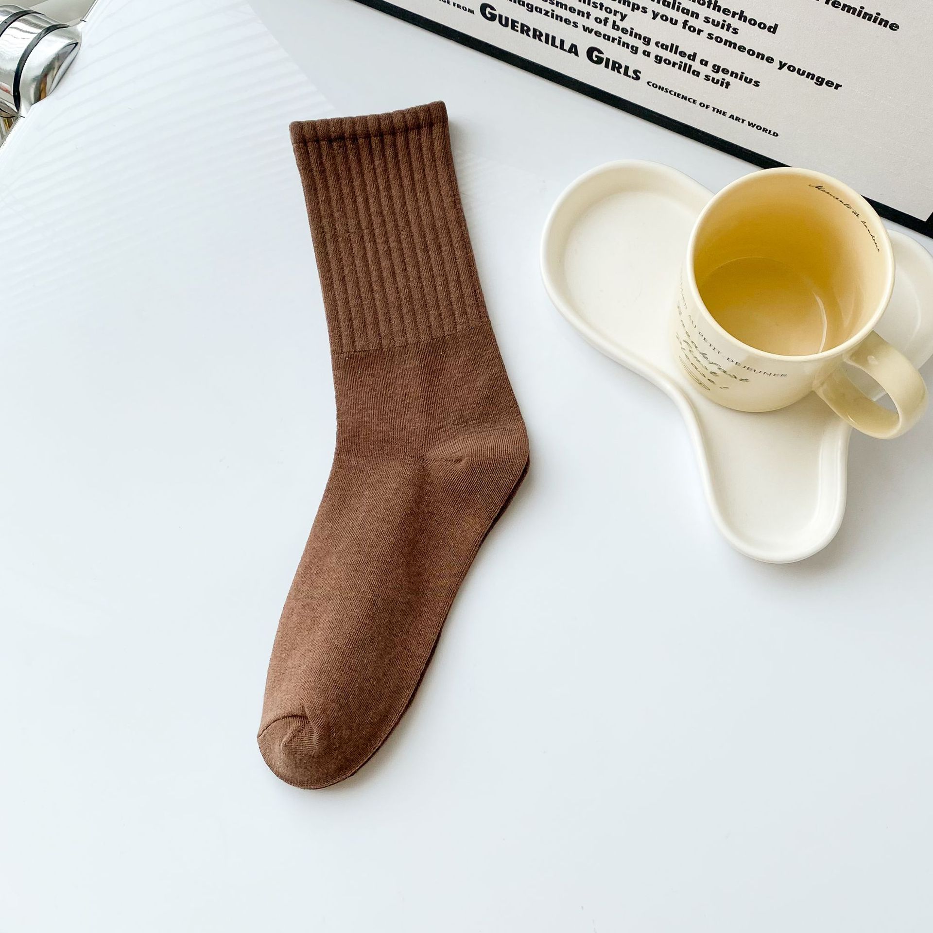 Meias de Algodão Meia Canela para Mulher