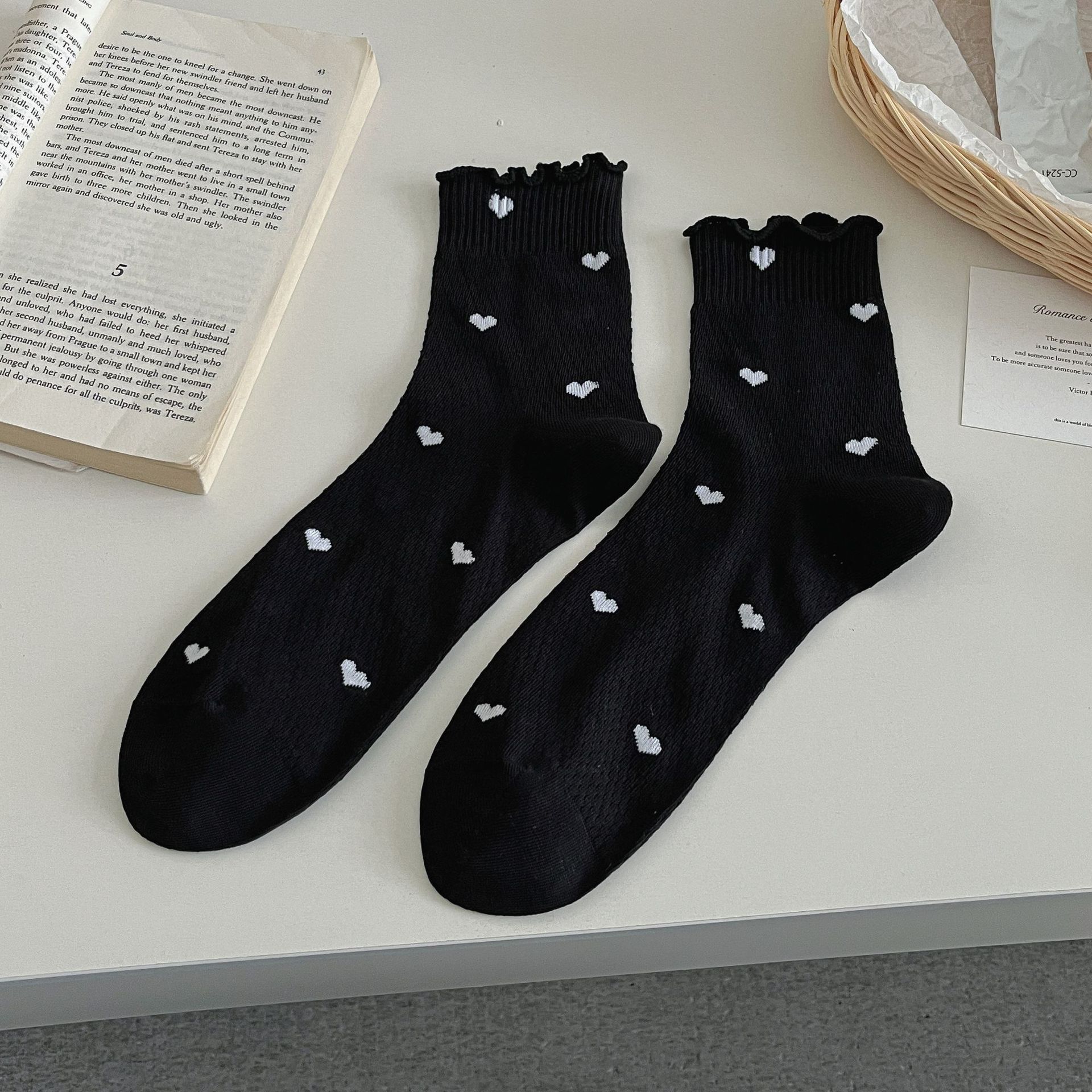 Meias de Renda Cano Médio para Mulher