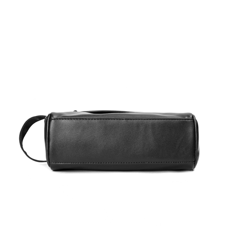 Erkek El Örgüsü PU Deri Clutch Çanta