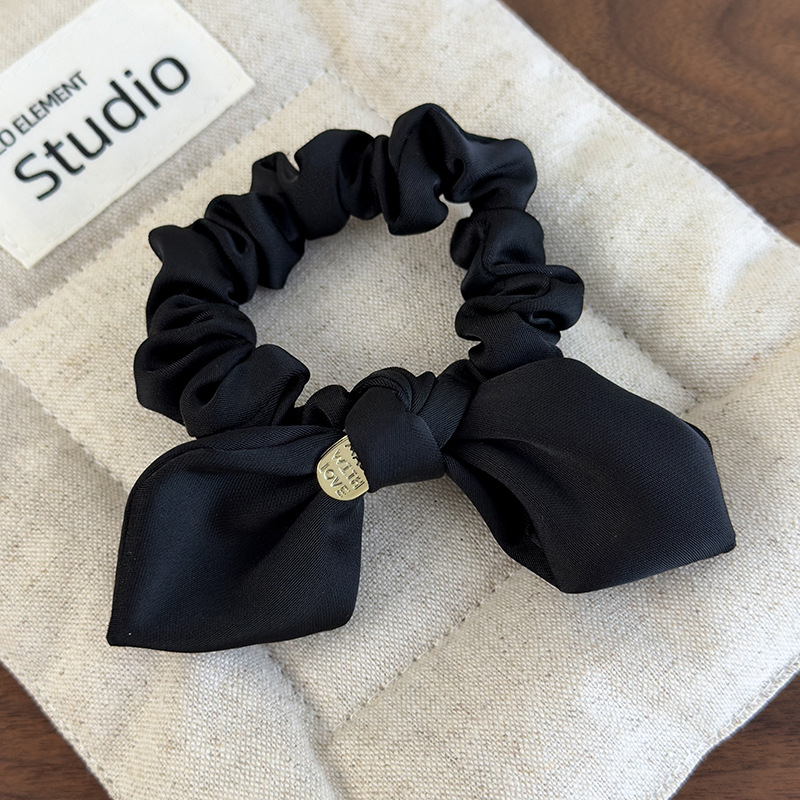 Satin Bow Scrunchie