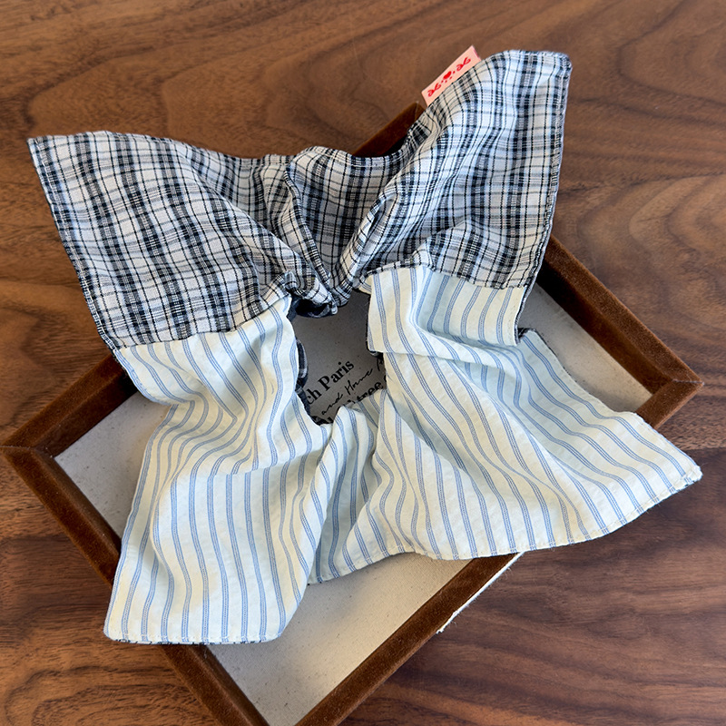 カラーブロック プラッド スクランチー