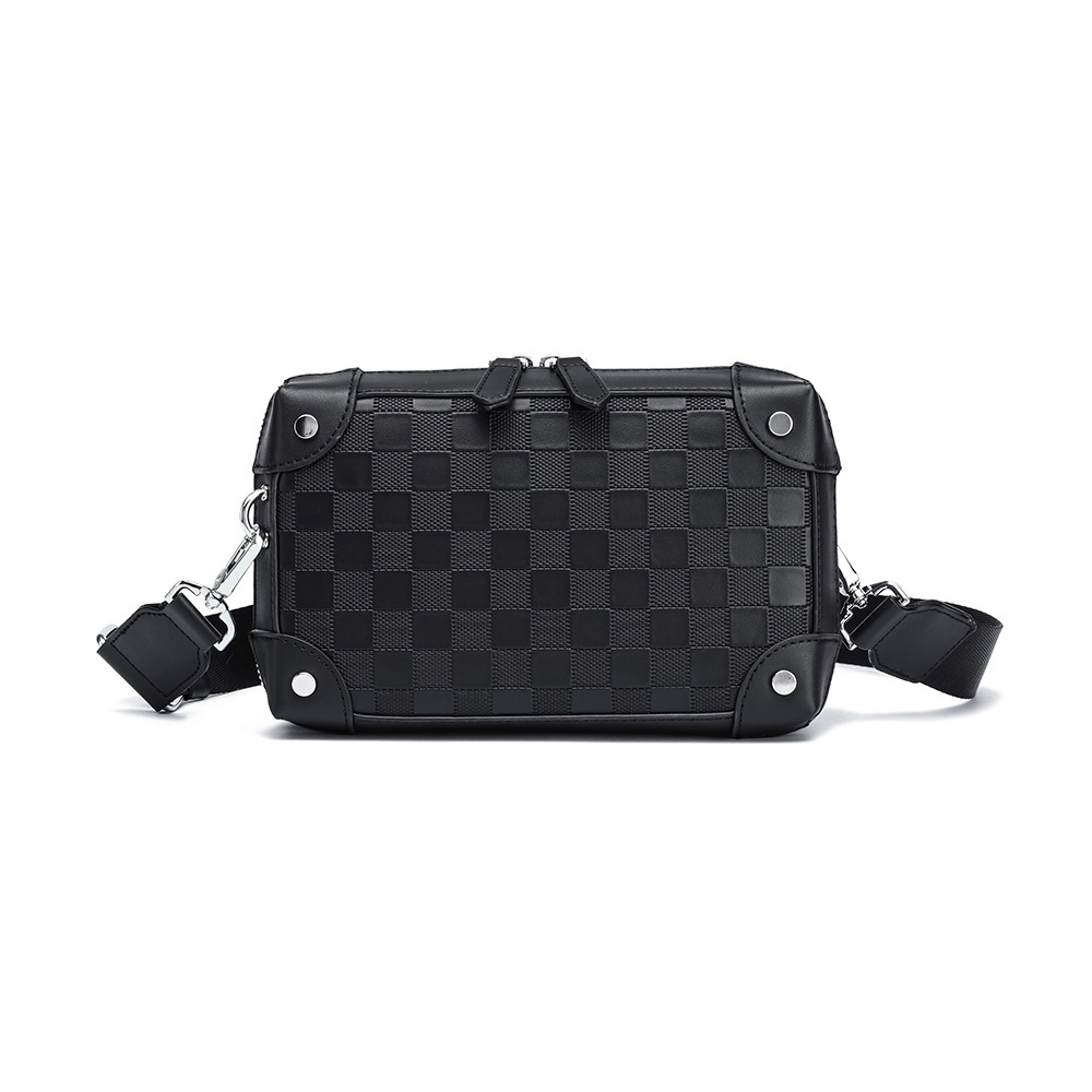 Mannen Ruitjesschoudertas