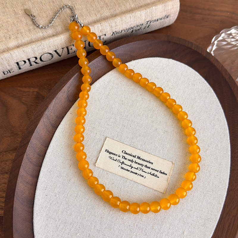 Намисто-чокер з Жовтих Скільних Намистин