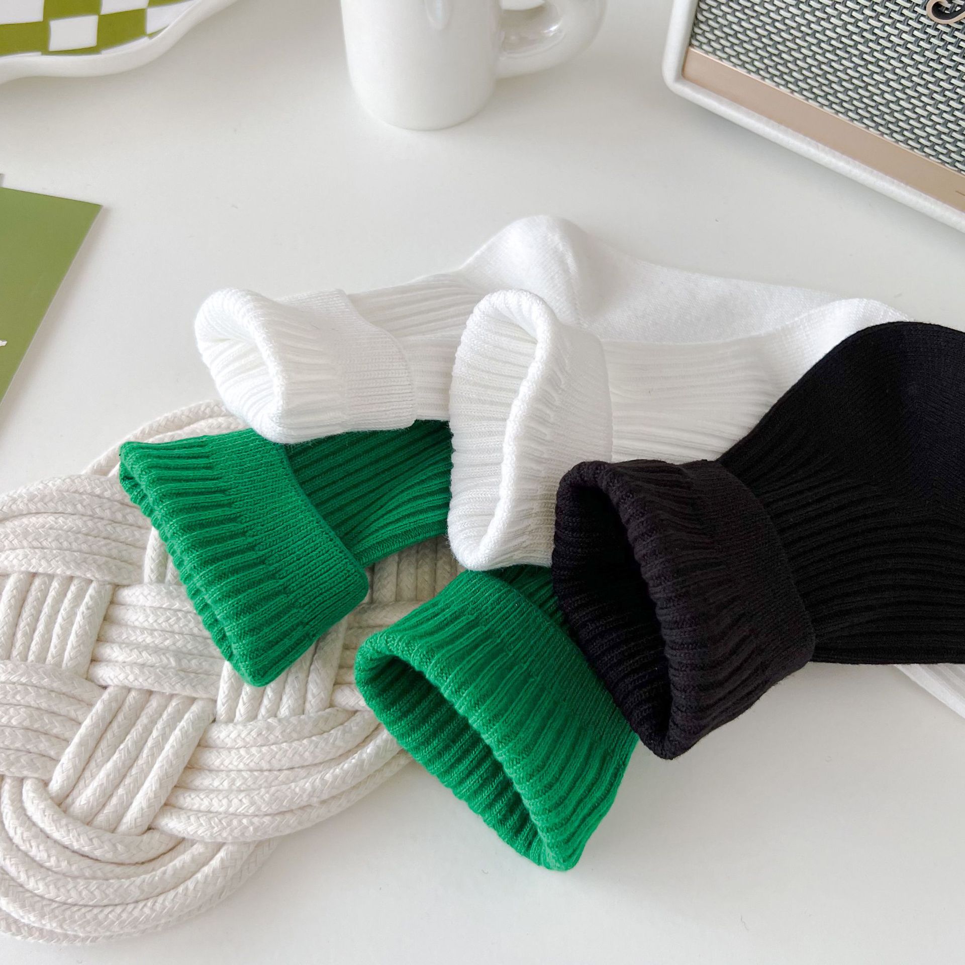 Dámské Bavlněné Stohovatelné Podkolenky