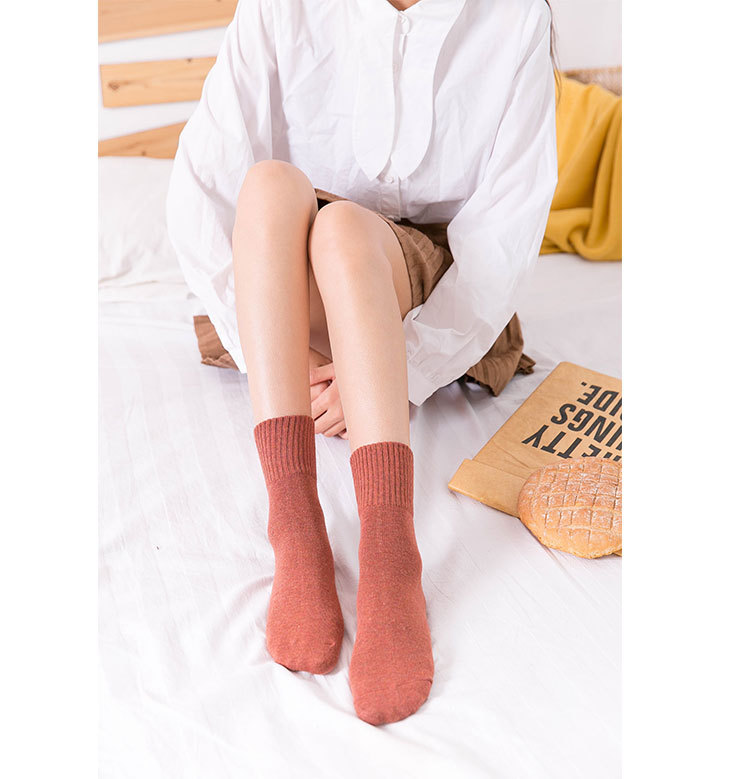 Meias de Algodão Meia Cano para Mulher