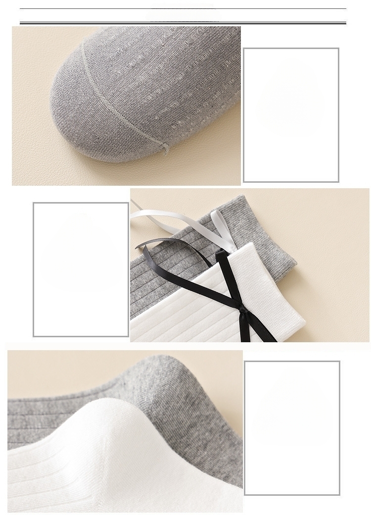 Meias Mid-Calf com Laço