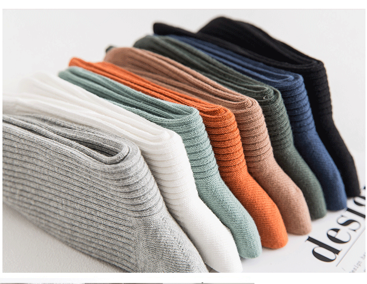 Tất Cotton Sọc Dọc Kim Đôi