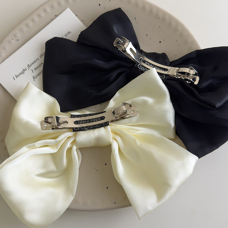 Pinza para Cabello con Lazo Beige