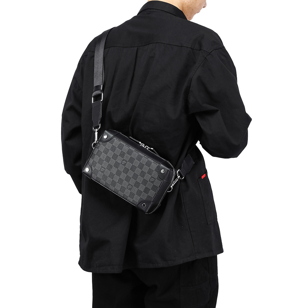 Mannen Ruitjesschoudertas