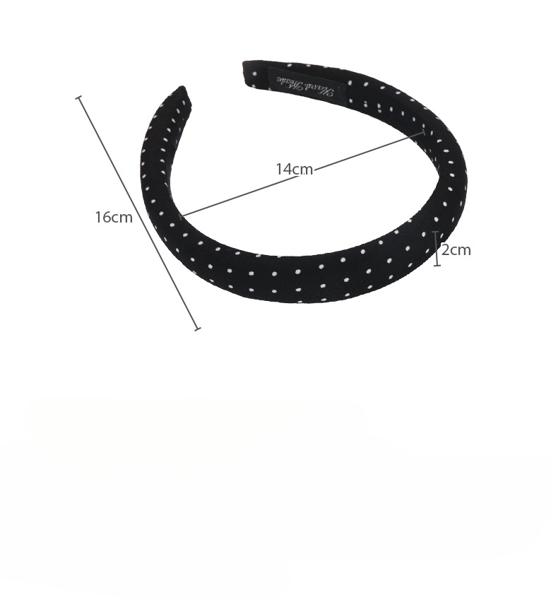 Cinta para el Cabello de Satén con Lunares