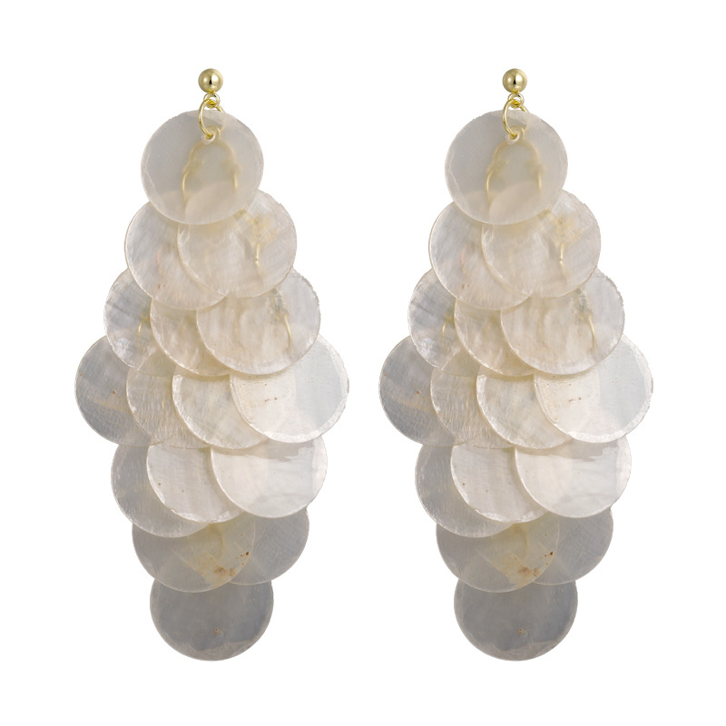 조개 술 귀걸이