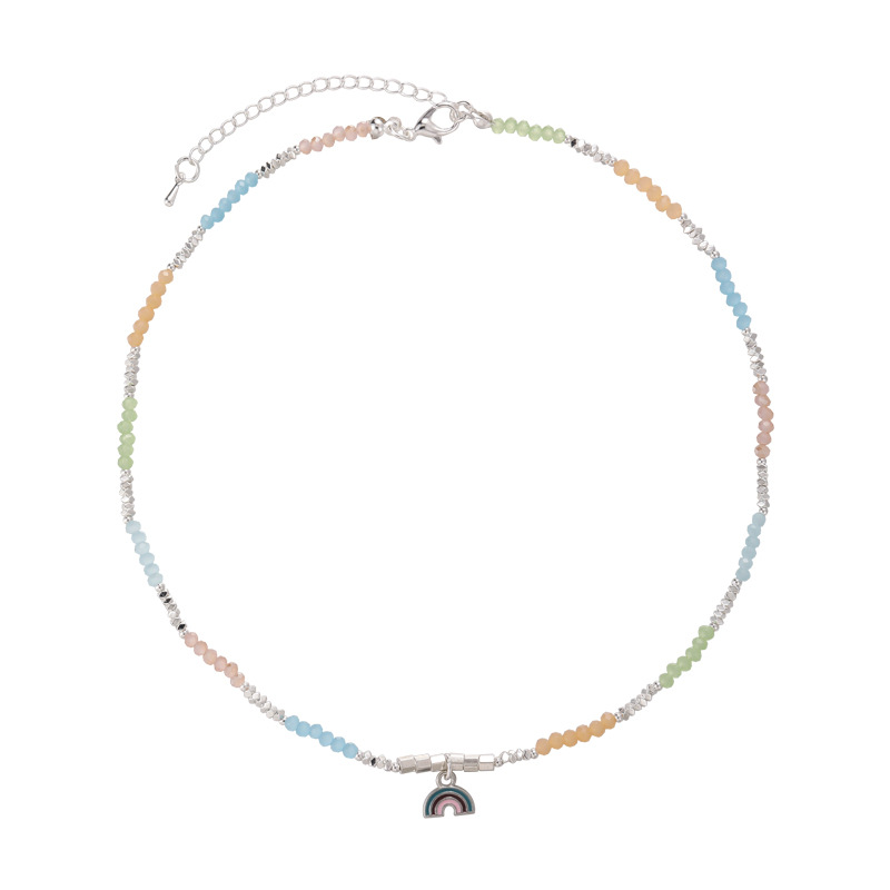 Rainbow Beaded Necklace