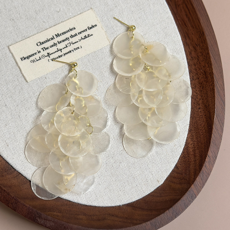 조개 술 귀걸이