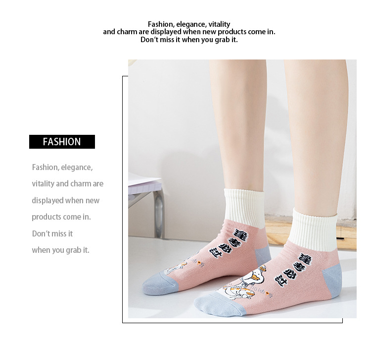 Meias Mid-Calf de Anime para Mulher