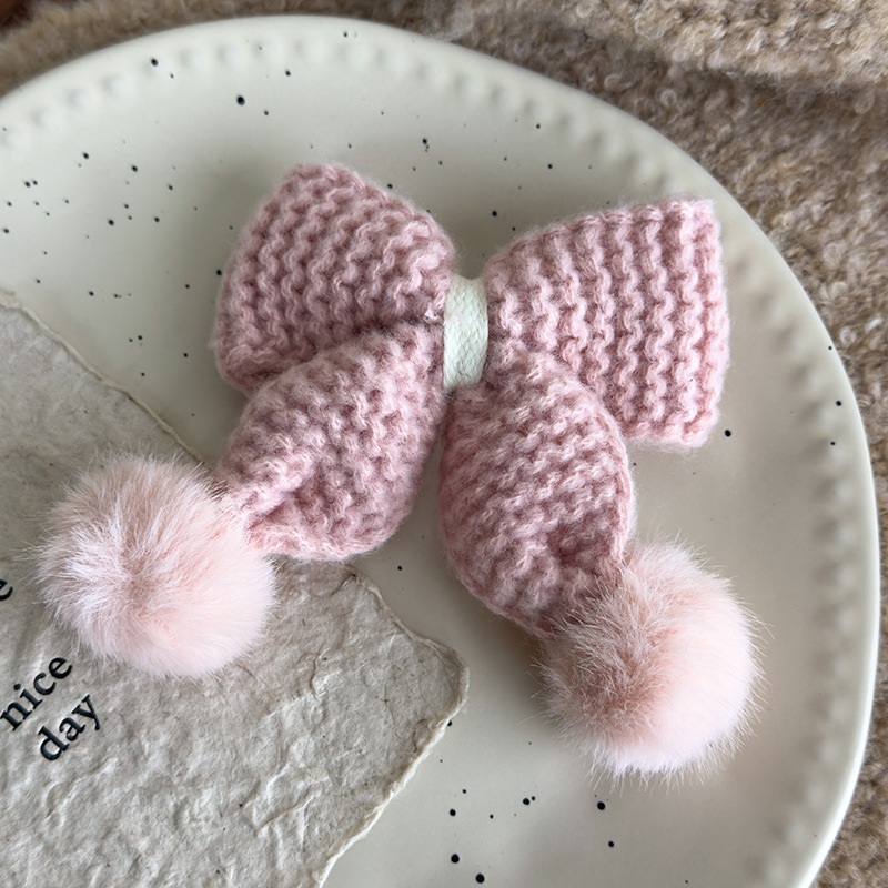 Gumičková Mašlička a Pompom Sponka na Vlasy