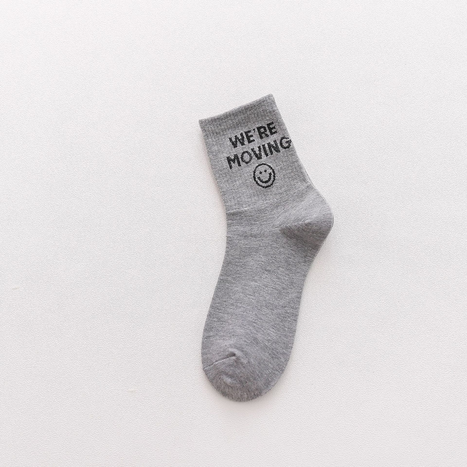 Meias Mid-Calf Carinhas Sorridentes