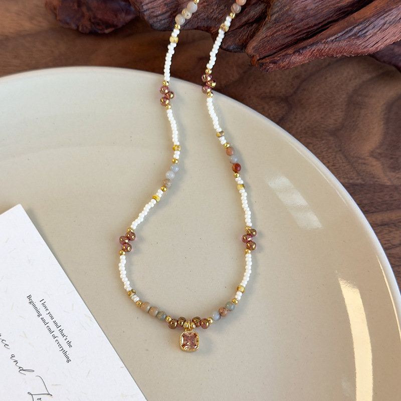 Намисто з намистинами «Котяче Око» у Китайському Стилі