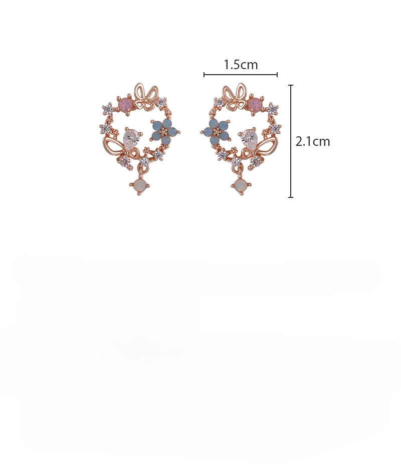 Butterfly Flower Earrings