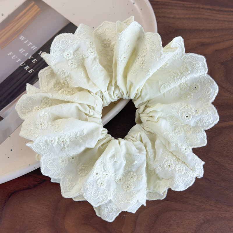 Κορδέλα Μαλλιών με Κέντημα Λουλουδιών και Δαντέλας