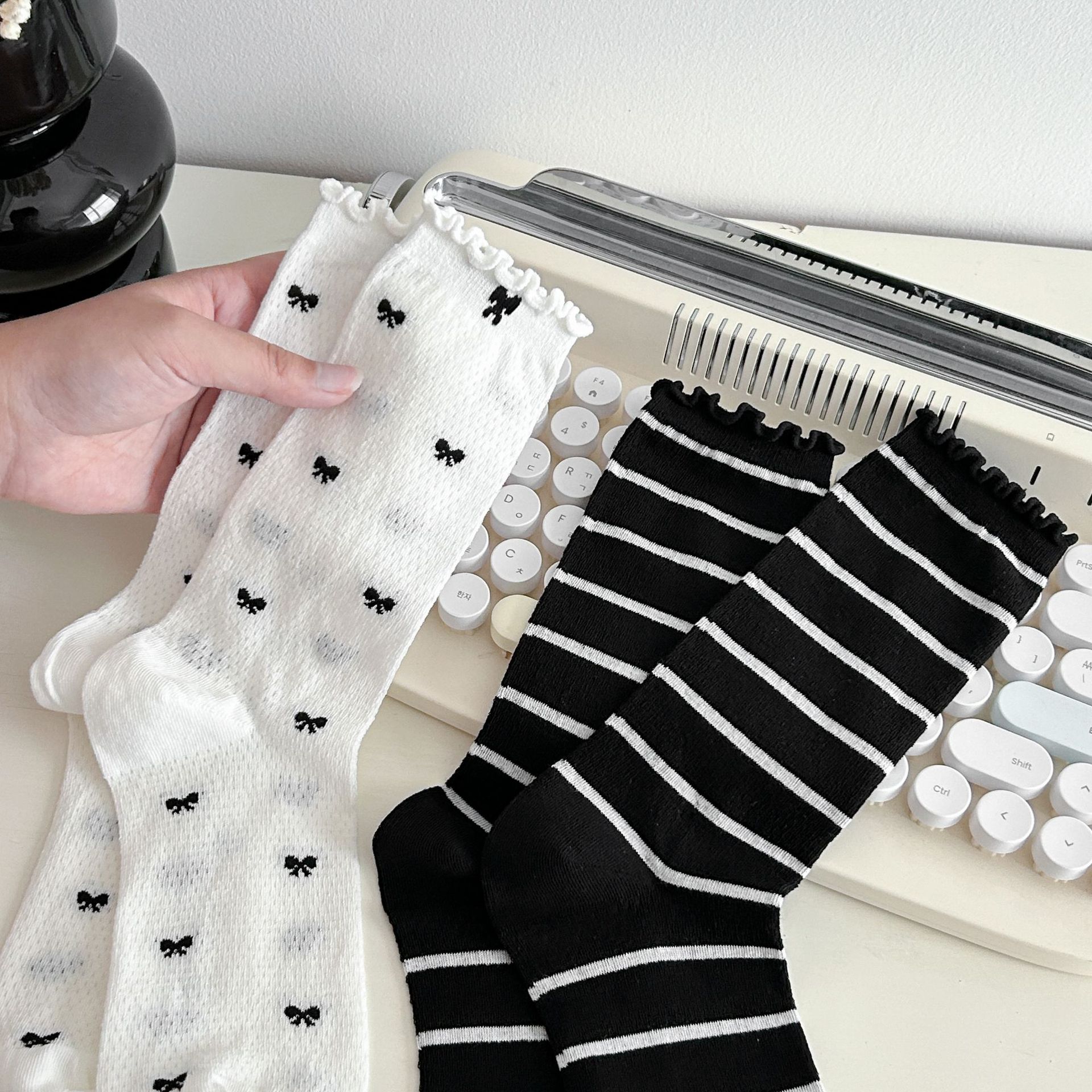 Meias Slouch de Malha