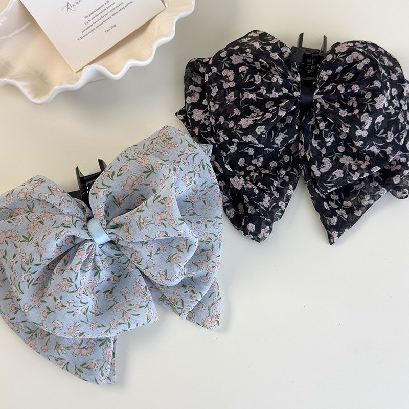 리본 포니테일 클립