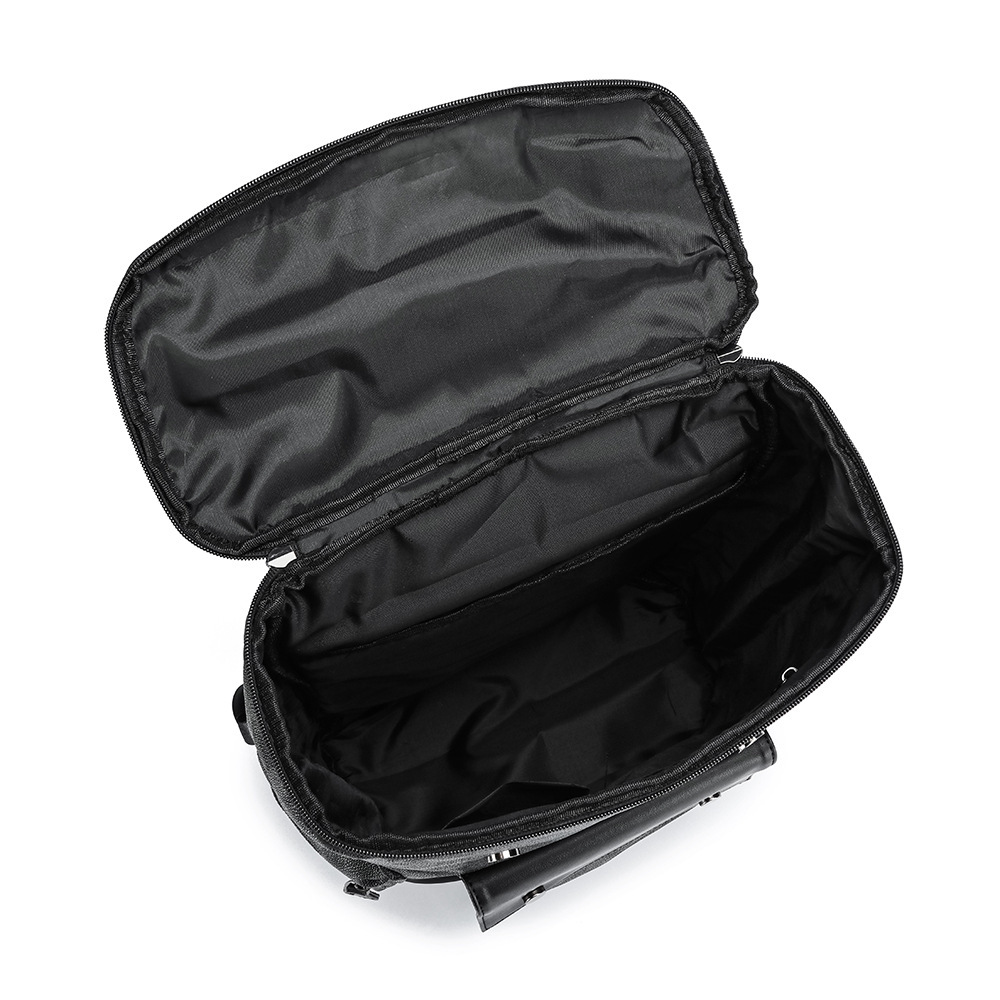 남성 비닐 PU 가죽 노트북 백팩