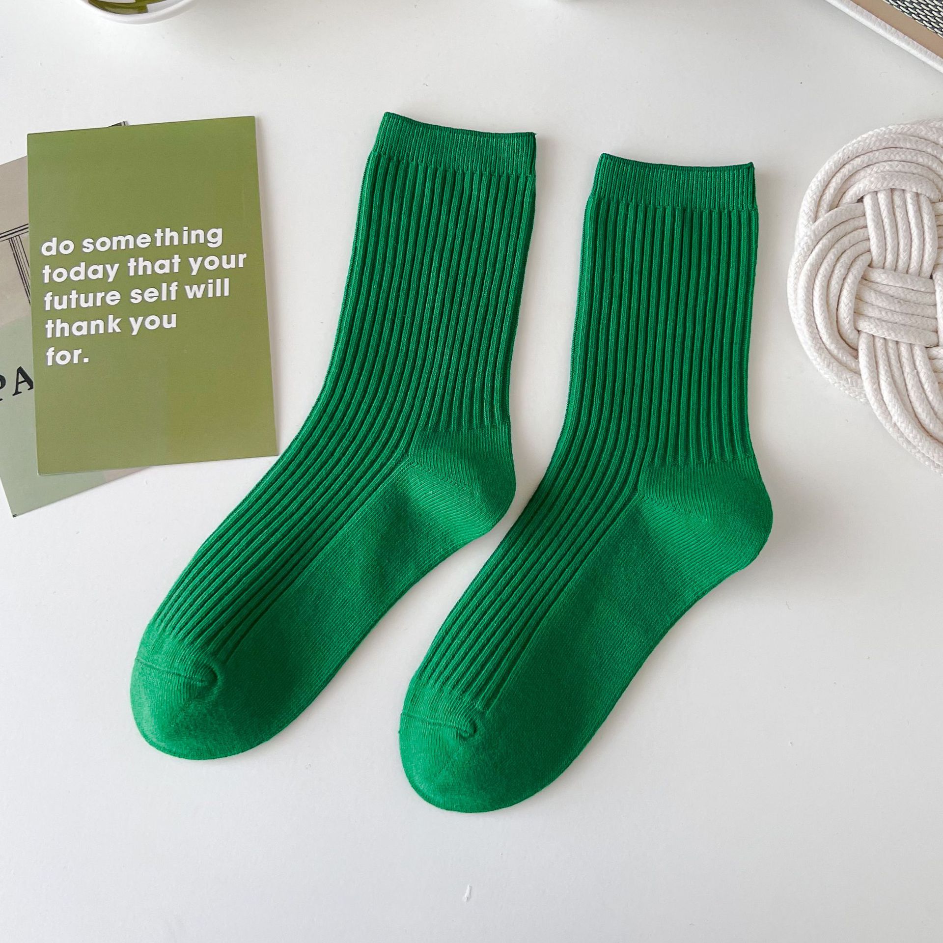 Dámské Bavlněné Stohovatelné Podkolenky