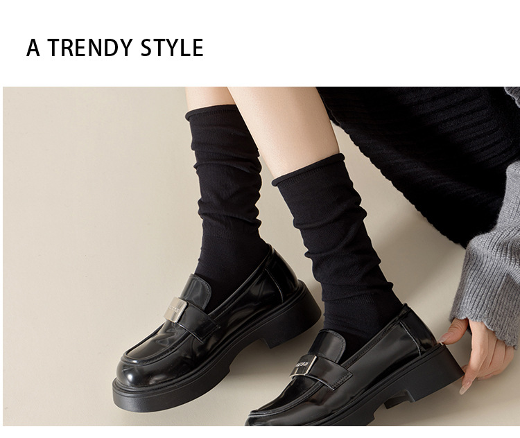 Meias Descaídas de Algodão Sem Costura