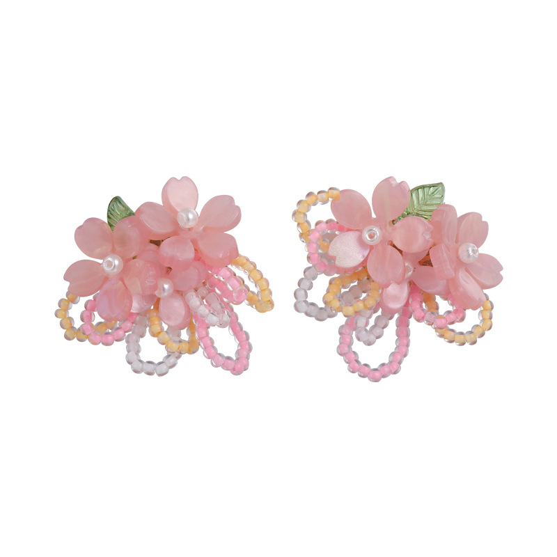 Floral Beaded Earrings
