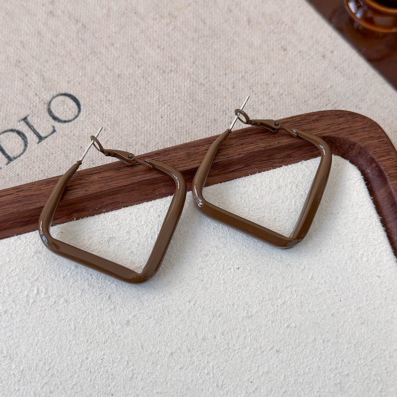 Геометрические серьги-кольца