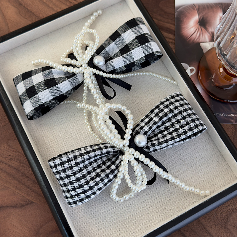 Agrafă de Păr Houndstooth