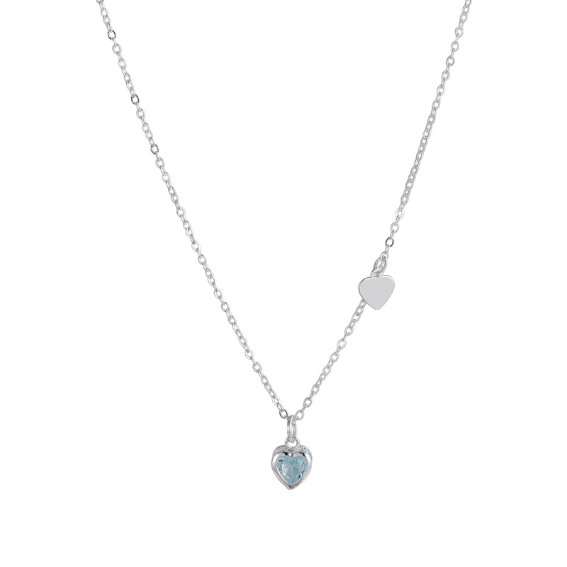 Намисто з Серцем з Кольоровим Цирконієм